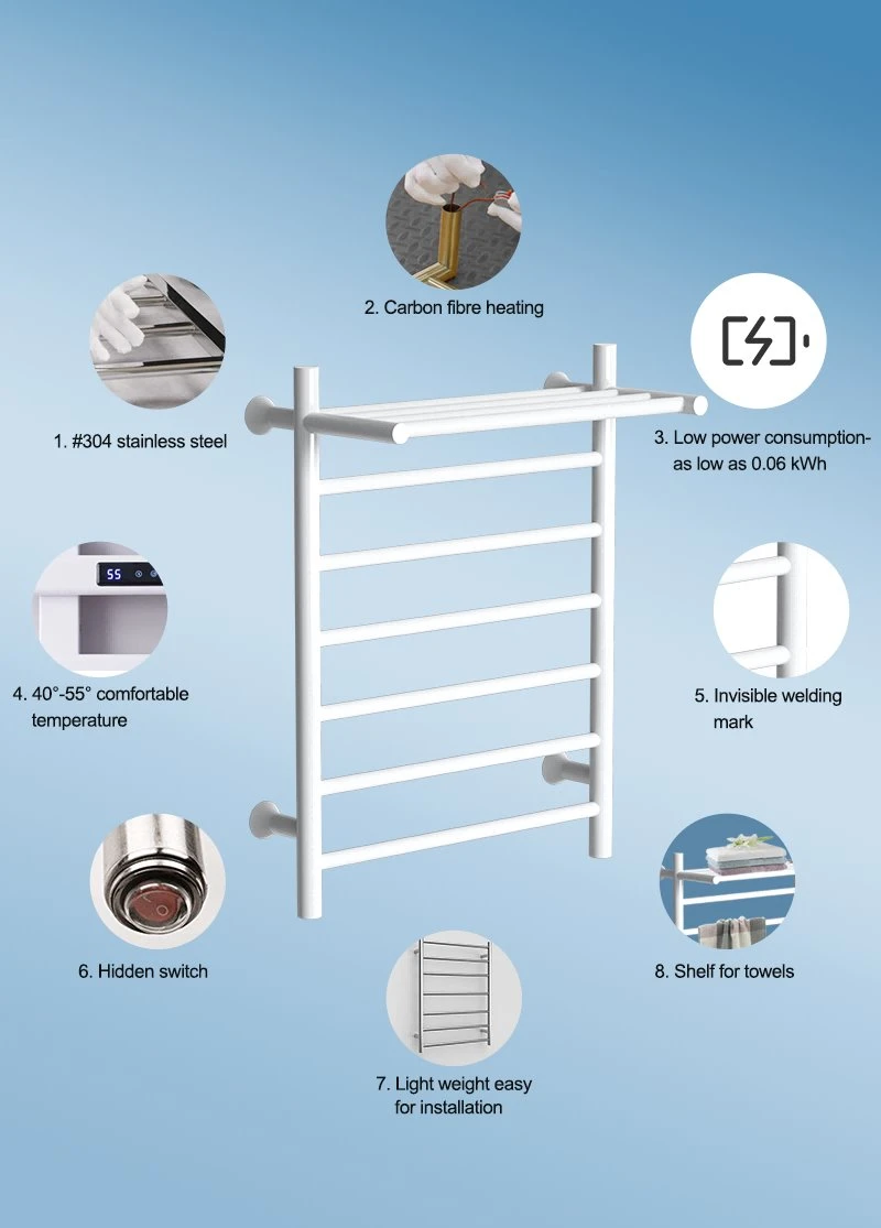 white electric towel rail with thermostat white electric towel rail with thermostat