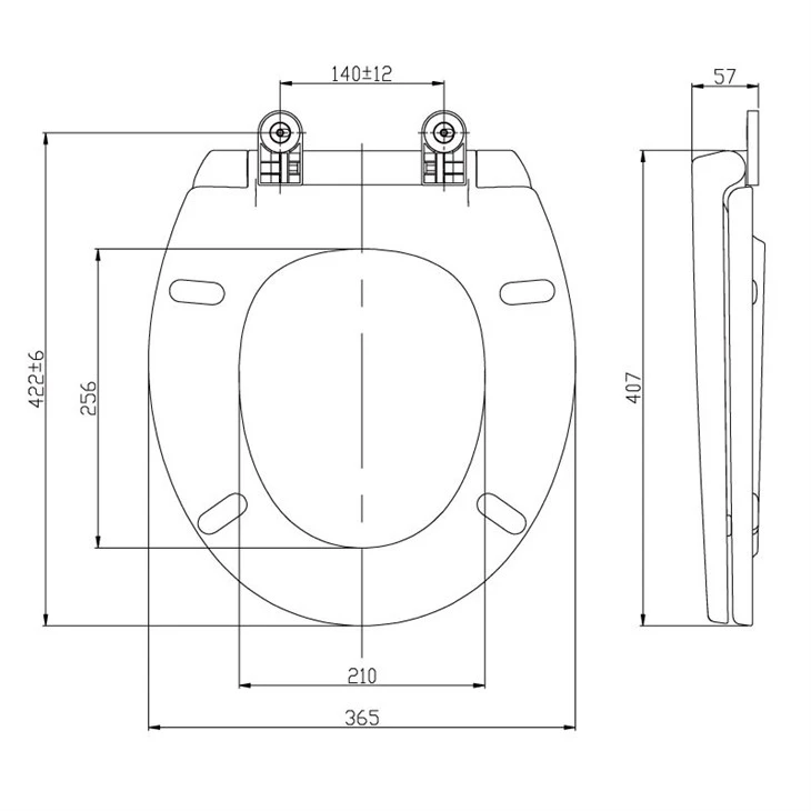 PP Oval Shape Toilet Seat